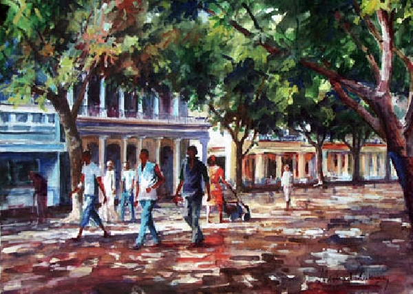 Parading in  Havana
