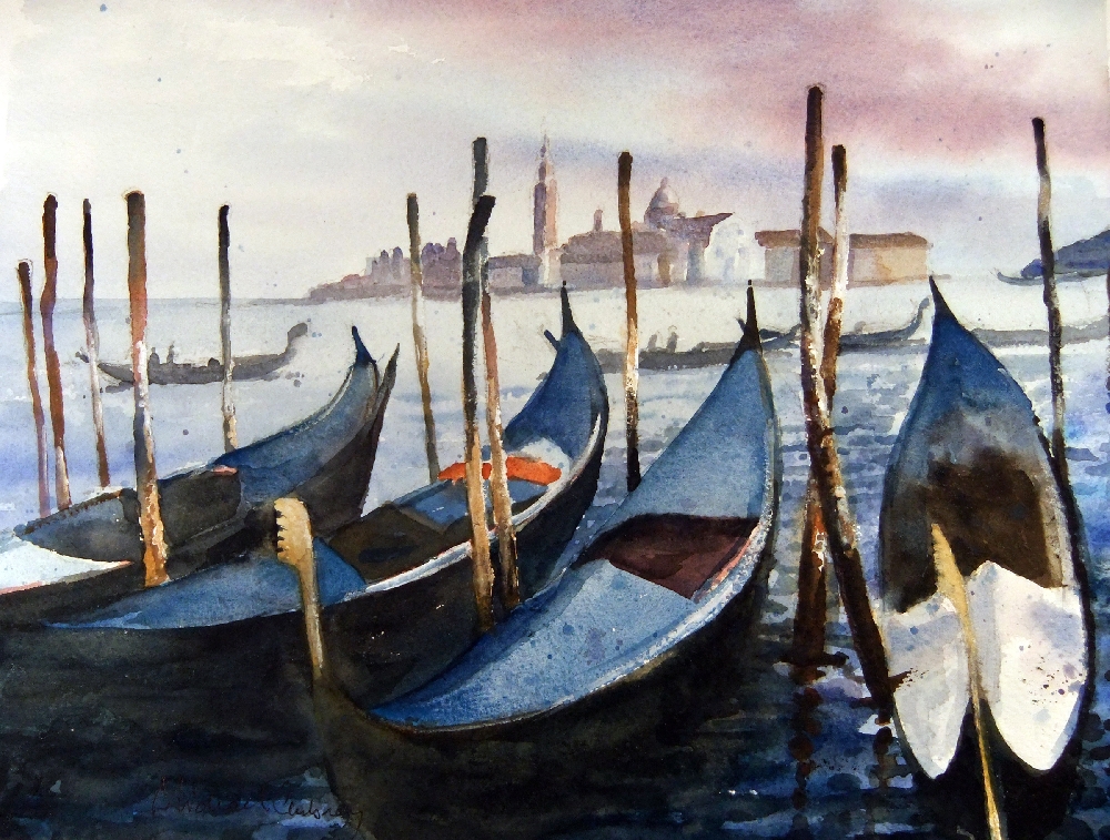 Gondolas at rest