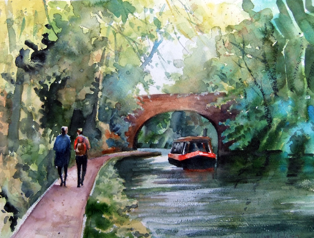 Walking by the canal, Wales