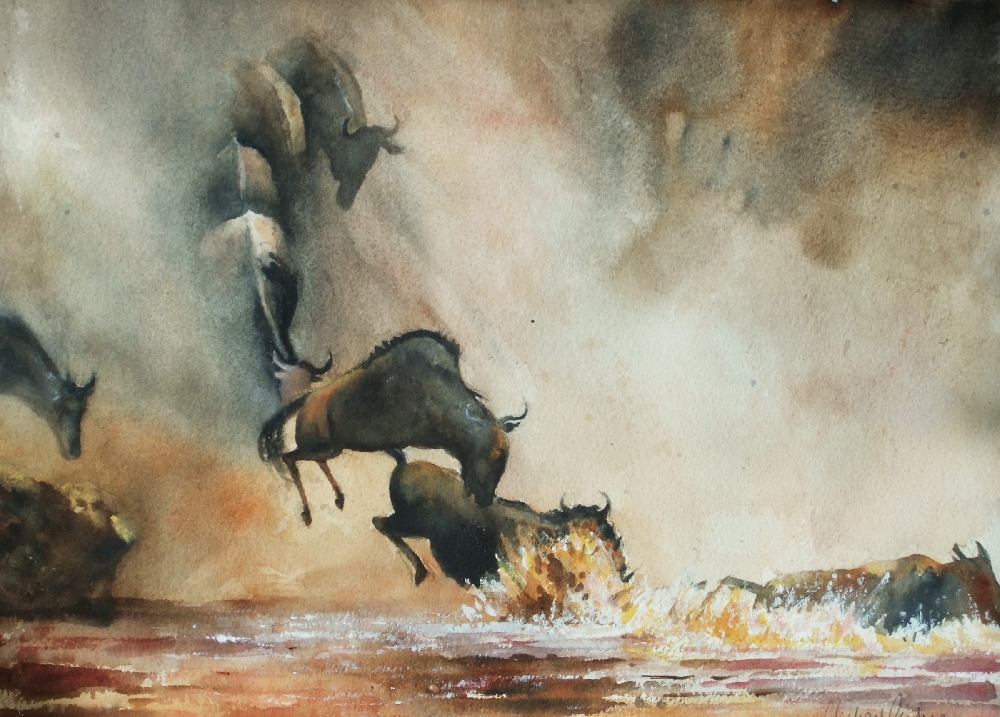 Plunge of the wildebeest