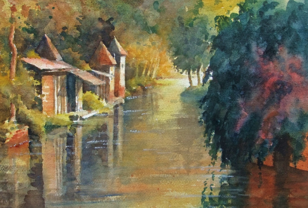 Golden evening on the Gironde